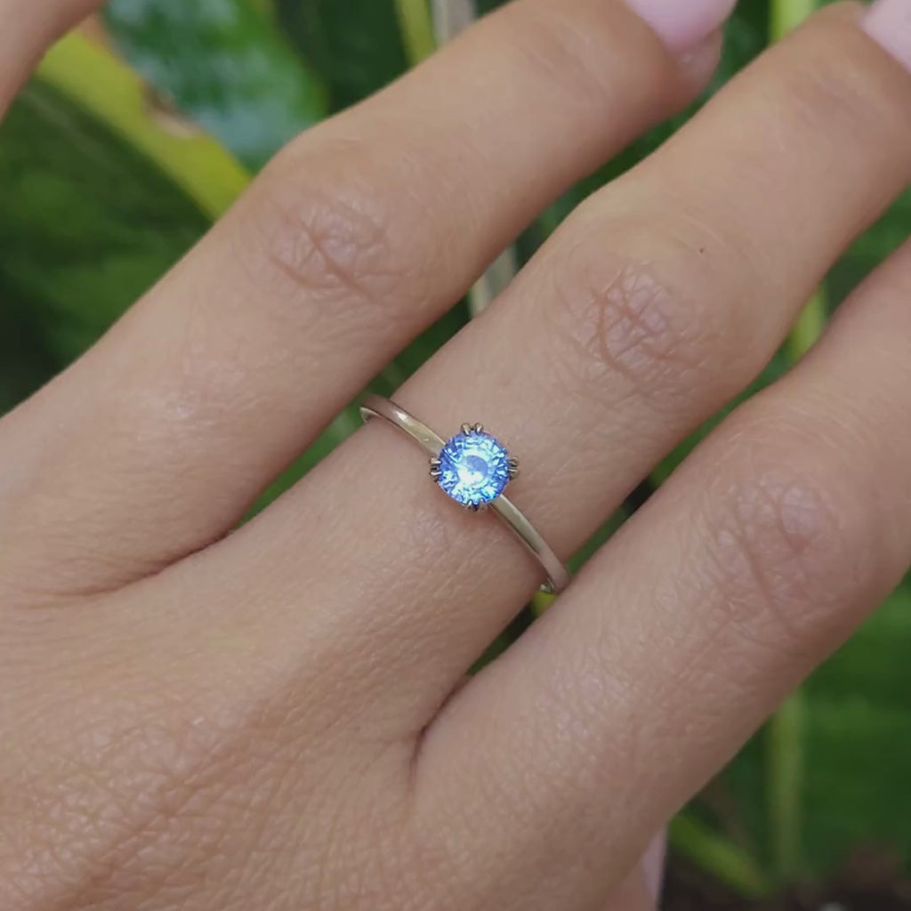 Beautiful 1.5 carat Cornflower Blue Sapphire Pasha Ring with Diamonds –  Nick Von K